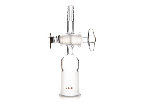 MSE PRO Straight Exhaust Joint, with Glass Door, 24/40, 2mm Door Aperture