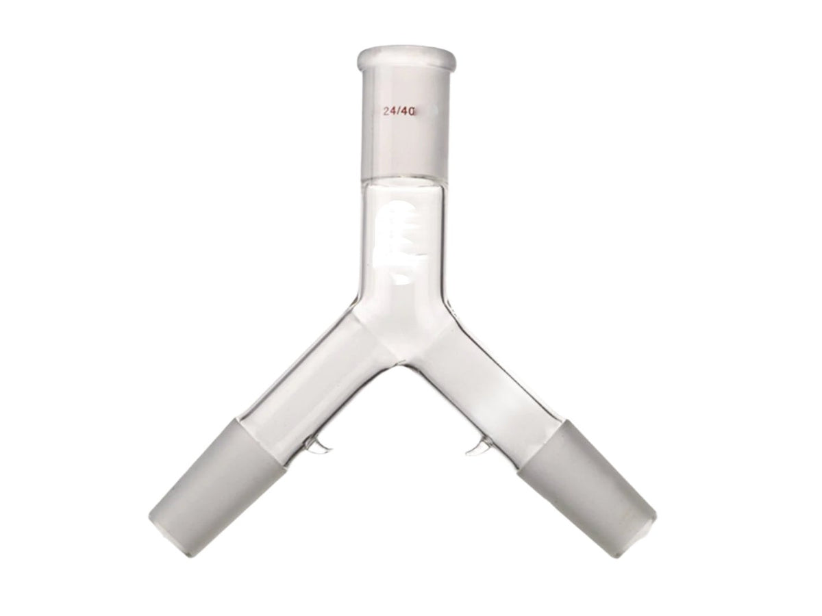 MSE PRO Inverted "Y" Type Connector, Ground Joint: 24/40 - MSE Supplies LLC