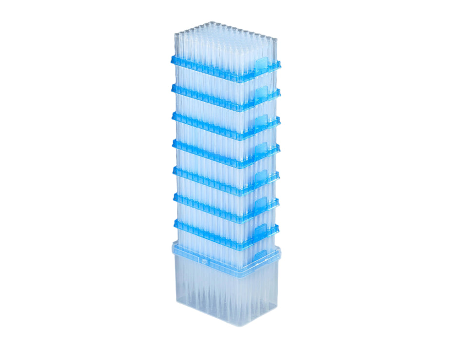1000μl Refill Pipette Tips, universal fit tips, refill pack, sterile, 96 Tips/Rack, 8 Racks/Unit, 10 Units/Case