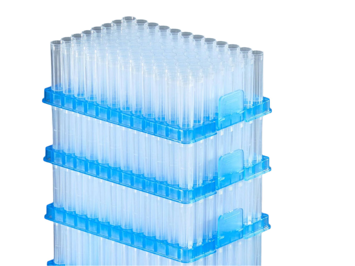 Biologix 1000μl Refill Pipette Tips, universal fit tips, refill pack, sterile, 96 Tips/Rack, 8 Racks/Unit, 10 Units/Case - MSE Supplies LLC