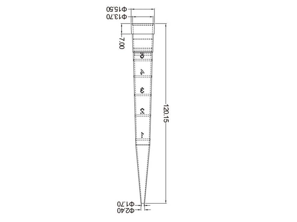 Biologix Pipette Tips, Volume: 5ml, PP, Clear, 100/Bag, 20 Bags/Case - MSE Supplies LLC