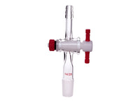 MSE PRO Straight Exhaust Joint, with PTFE Valve, 14/20, 2mm Valve Aperture