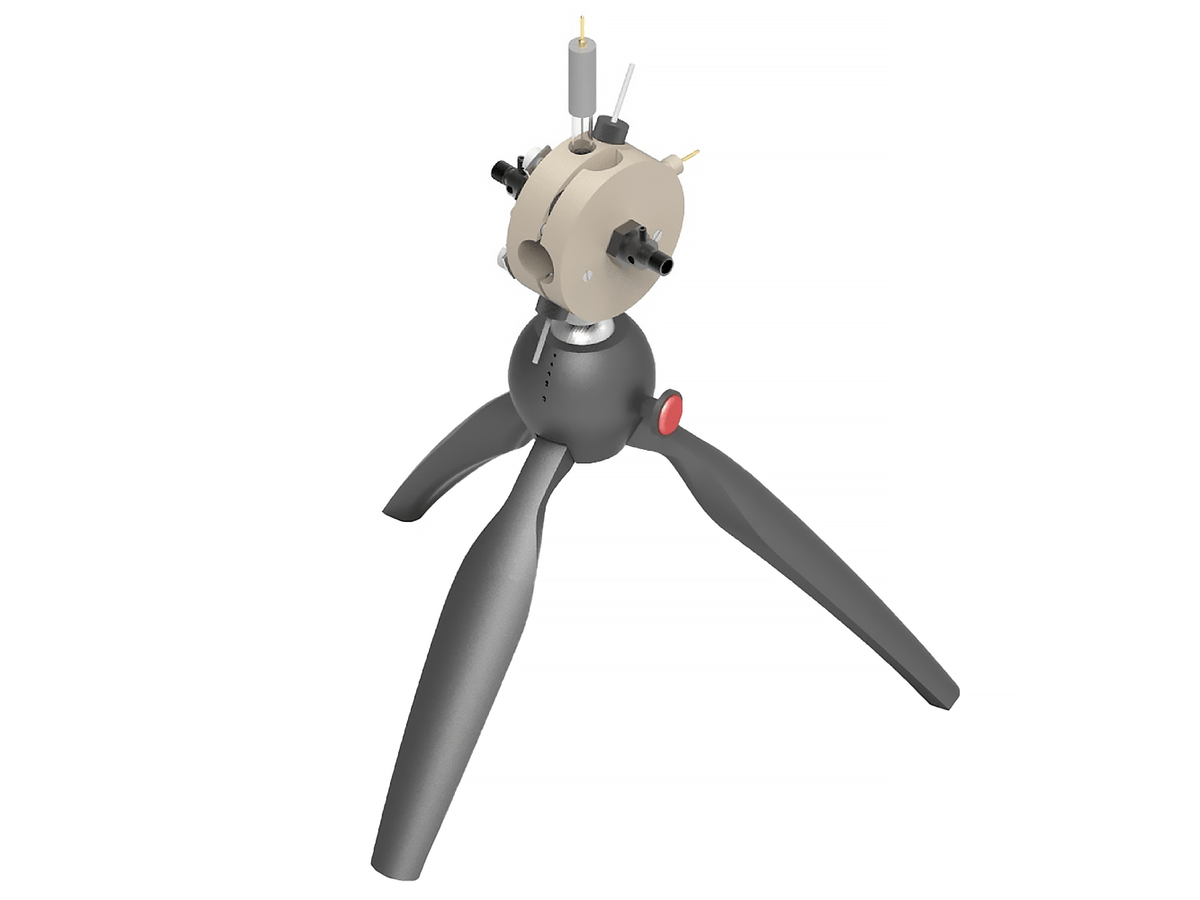 Optical fiber spectro-electrochemical flow cell setup, Electrochemical Products, Redox.me, MSE Supplies