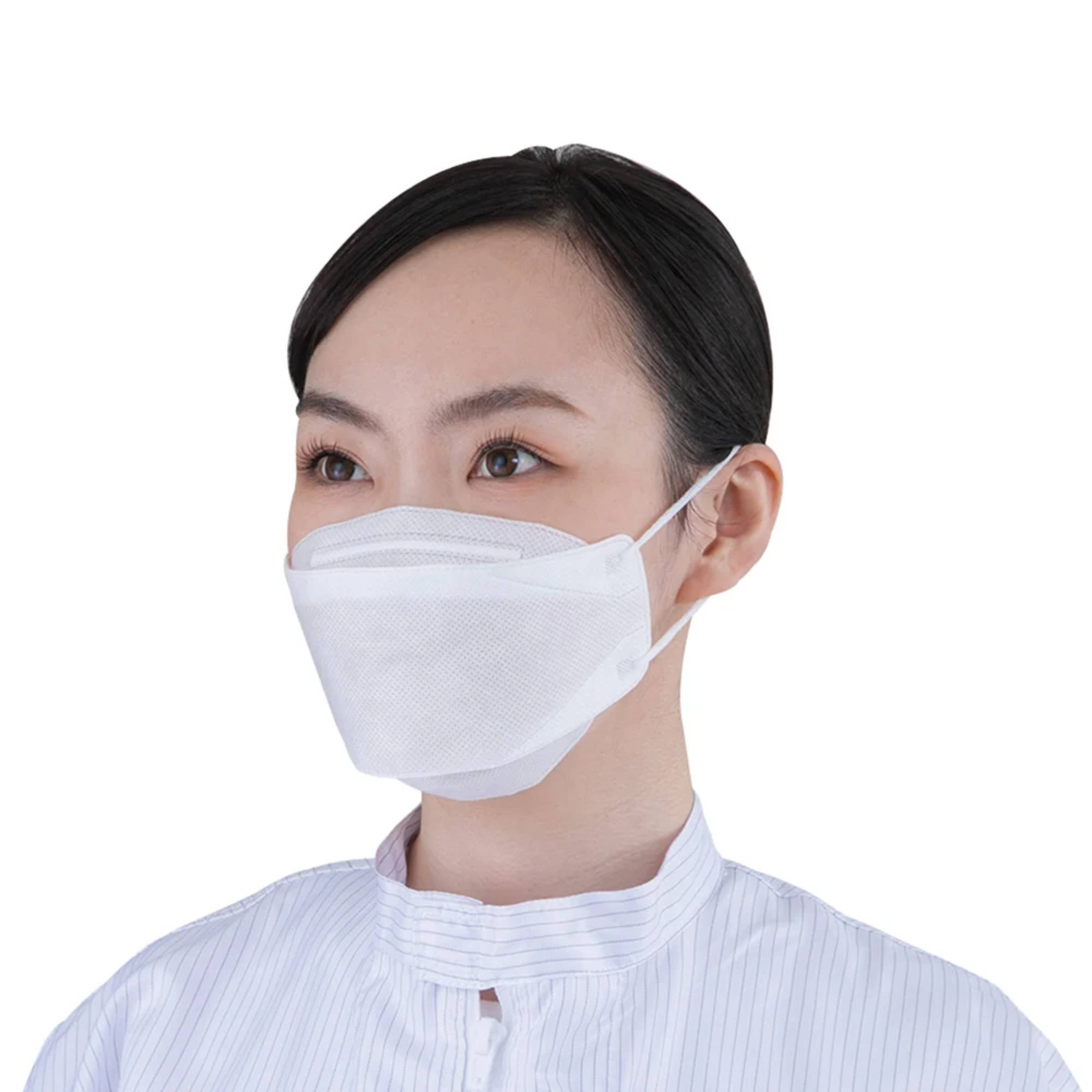 ASONE Cleanroom Disposable Three-Dimensional Mask, 50pcs/pk