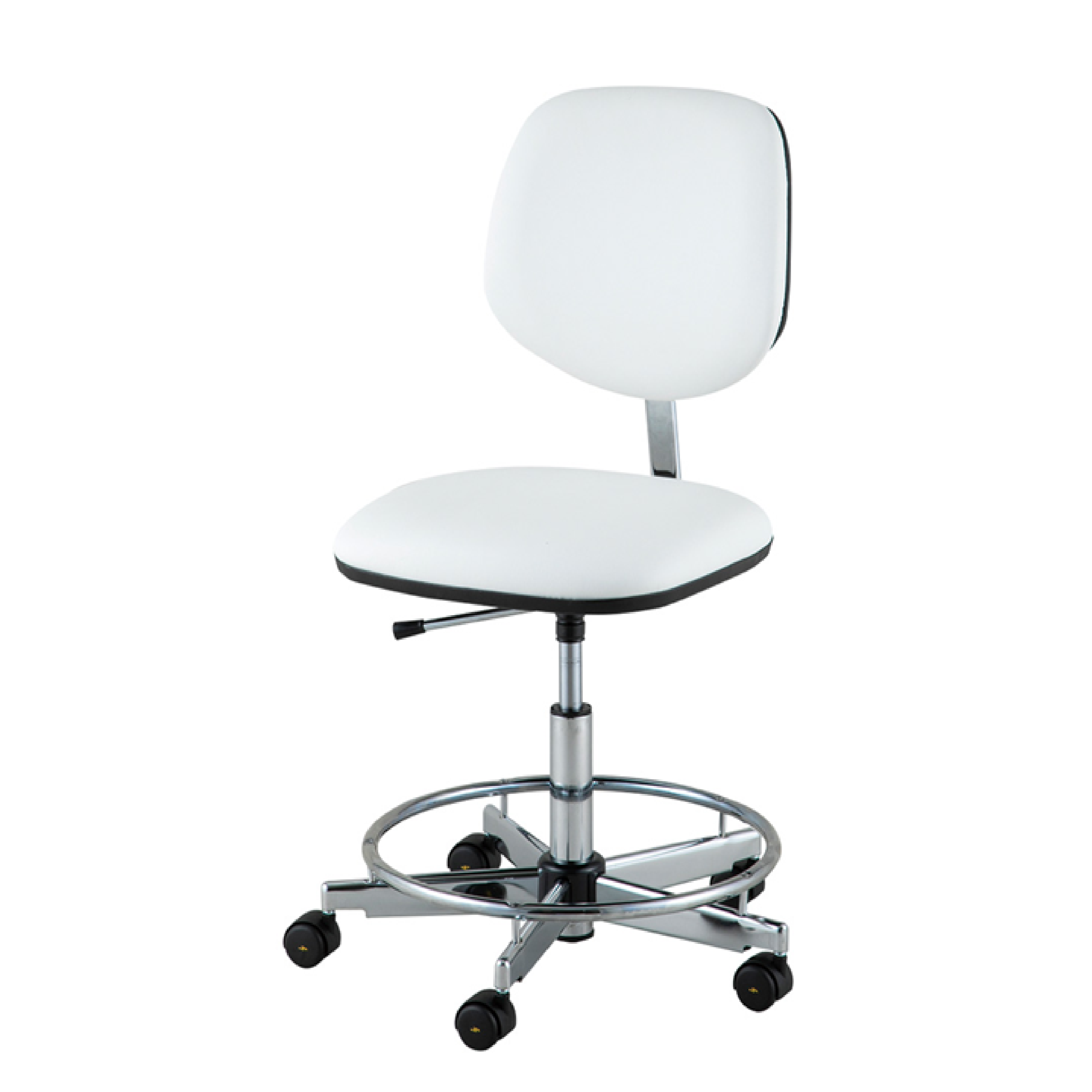 ASONE Comfortable Clean Room Chair (Fit) White with Ring - Laboratory Supplies - AS ONE Corporation - MSE Supplies