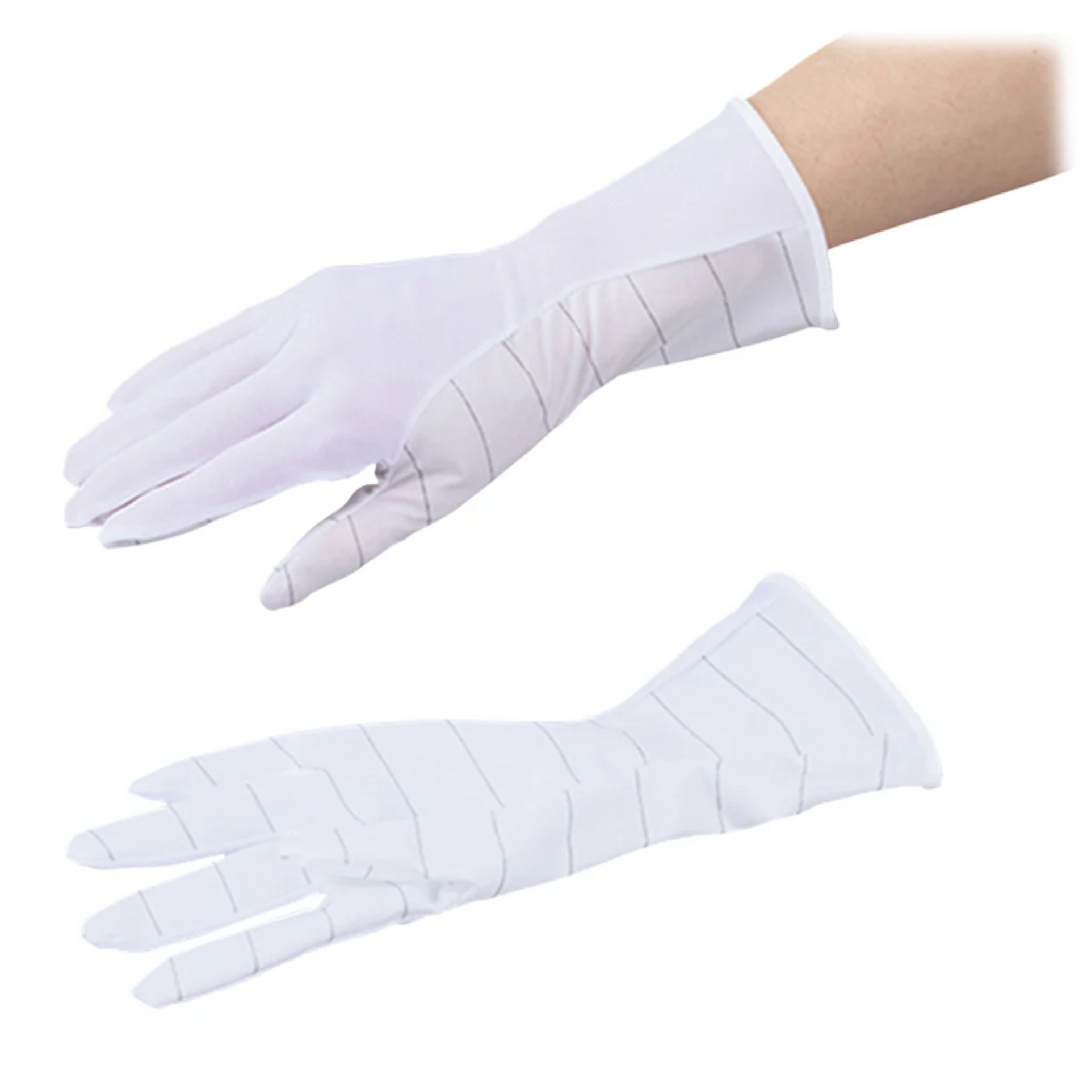 ASPURE 10 pairs Dust-Proof ESD Gloves (Long Type) LL - Laboratory Supplies - AS ONE Corporation - MSE Supplies