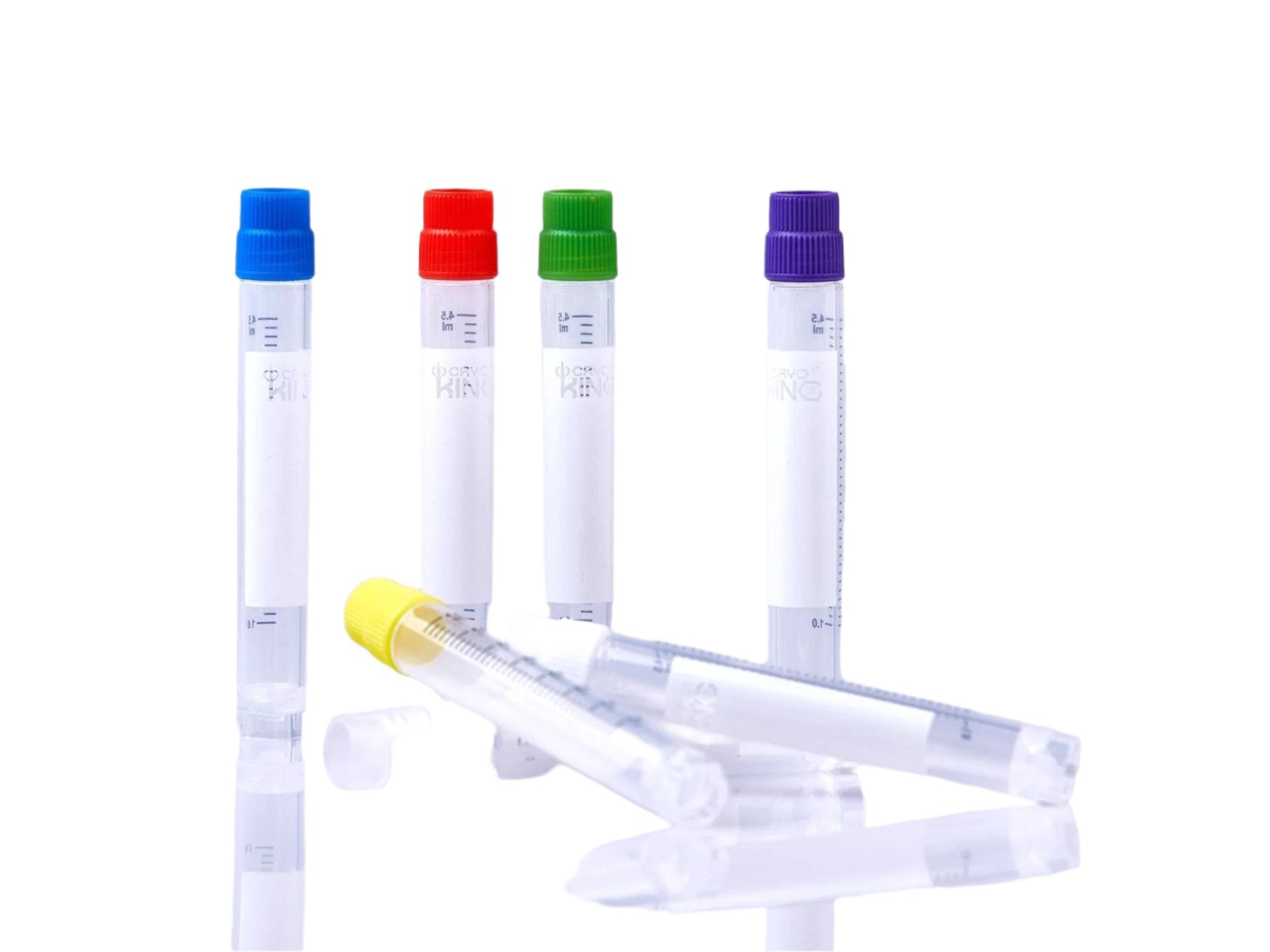 Biologix CryoKING® Cryogenic Vials 5.0ml Plastic Cryogenic sample Tube (External, Non-Barcoded) 25/Bag, 500/Pack, 1000/Case - MSE Supplies LLC