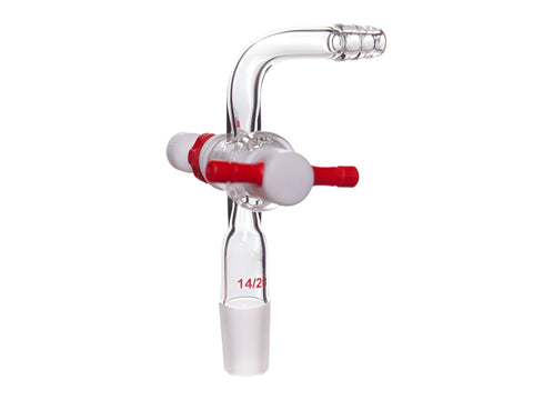 MSE PRO 90° Joint, Finely Adjustable PTFE Stopper, 14/20, Stopper 2mm