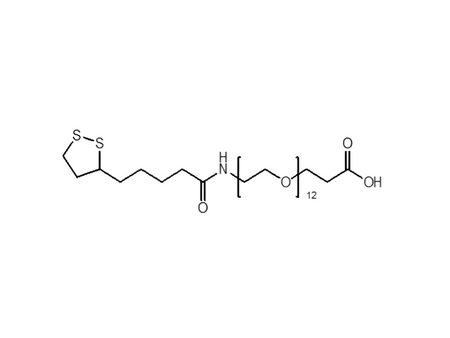 Monodispersed Poly(Ethylene Glycol) from PurePEG:Lipoamido-PEG12-CH2CH2COOH - MSE Supplies LLC