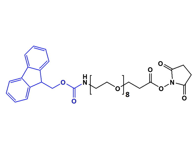 Monodispersed Poly(Ethylene Glycol) from PurePEG:Fmoc-NH-PEG8-CH2CH2COONHS Ester - MSE Supplies LLC