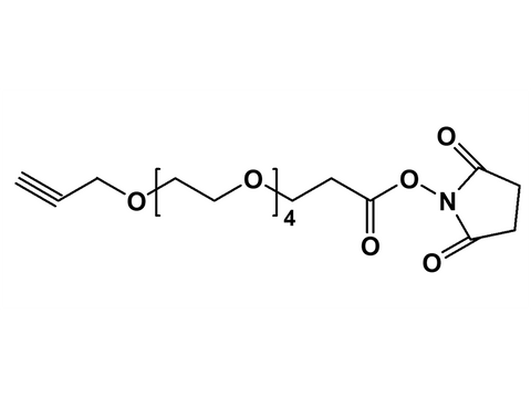 Monodispersed Poly(Ethylene Glycol) from PurePEG:Propyne-PEG4-CH2CH2COONHS - MSE Supplies LLC