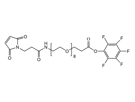 Monodispersed Poly(Ethylene Glycol) from PurePEG:Maleimide-NH-PEG8-CH2CH2COOPFP Ester - MSE Supplies LLC