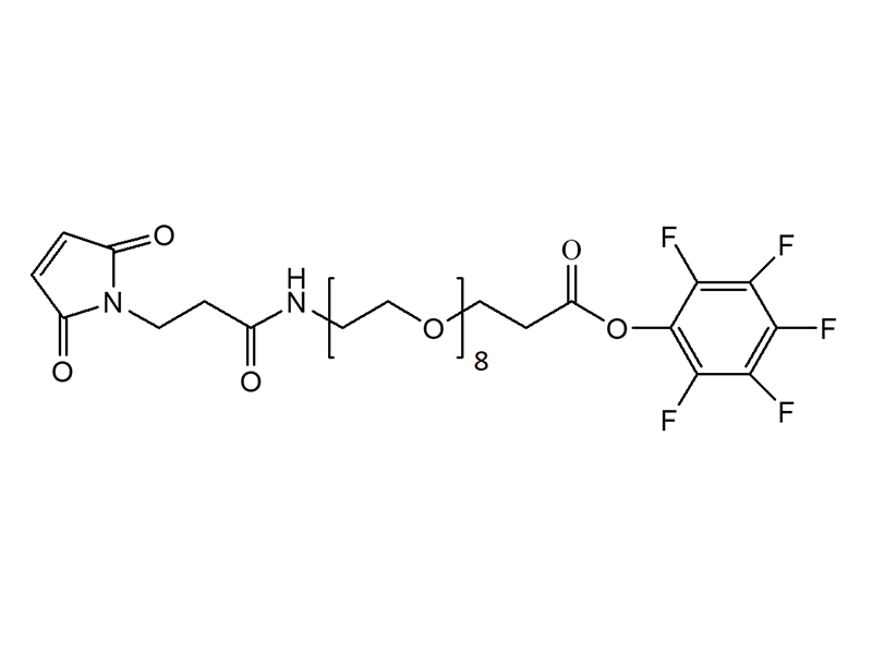 Monodispersed Poly(Ethylene Glycol) from PurePEG:Maleimide-NH-PEG8-CH2CH2COOPFP Ester - MSE Supplies LLC