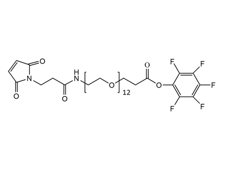 Monodispersed Poly(Ethylene Glycol) from PurePEG:Maleimide-NH-PEG12-CH2CH2COOPFP Ester - MSE Supplies LLC