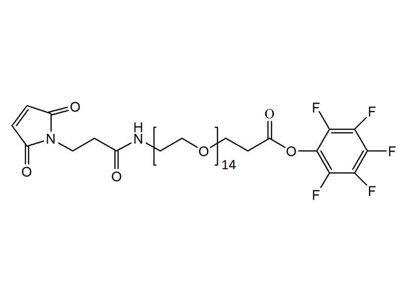 Monodispersed Poly(Ethylene Glycol) from PurePEG:Maleimide-NH-PEG14-CH2CH2COOPFP Ester - MSE Supplies LLC