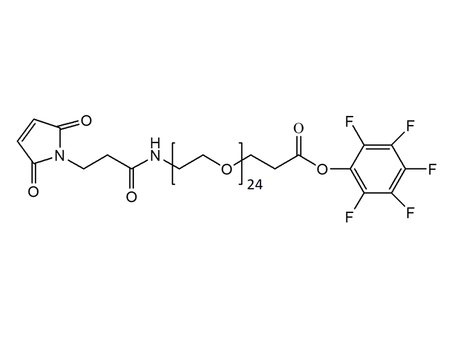 Monodispersed Poly(Ethylene Glycol) from PurePEG:Maleimide-NH-PEG24-CH2CH2COOPFP Ester - MSE Supplies LLC