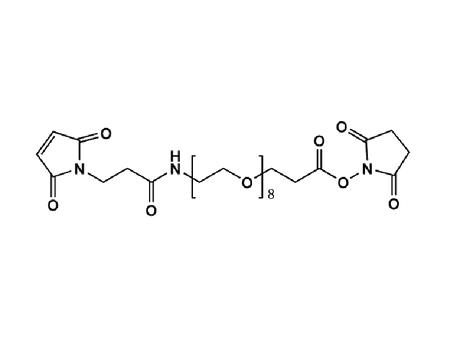 Monodispersed Poly(Ethylene Glycol) from PurePEG:Maleimide-NH-PEG8-CH2CH2COONHS Ester - MSE Supplies LLC