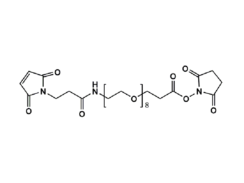 Monodispersed Poly(Ethylene Glycol) from PurePEG:Maleimide-NH-PEG8-CH2CH2COONHS Ester - MSE Supplies LLC