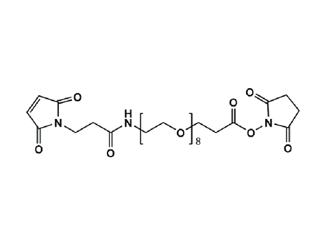 Monodispersed Poly(Ethylene Glycol) from PurePEG:Maleimide-NH-PEG8-CH2CH2COONHS Ester - MSE Supplies LLC