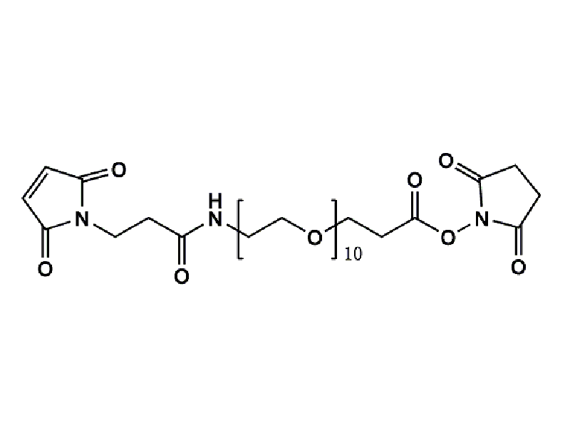 Monodispersed Poly(Ethylene Glycol) from PurePEG:Maleimide-NH-PEG10-CH2CH2COONHS Ester - MSE Supplies LLC