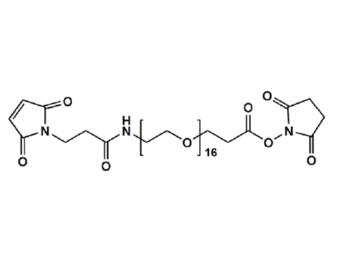 Monodispersed Poly(Ethylene Glycol) from PurePEG:Maleimide-NH-PEG16-CH2CH2COONHS Ester - MSE Supplies LLC