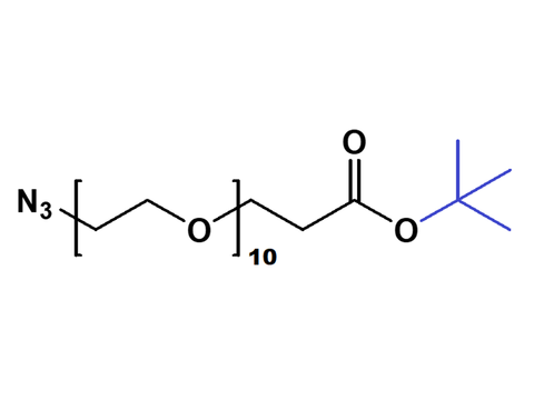 Monodispersed Poly(Ethylene Glycol) from PurePEG:N3-PEG10-CH2CH2COOtBu - MSE Supplies LLC