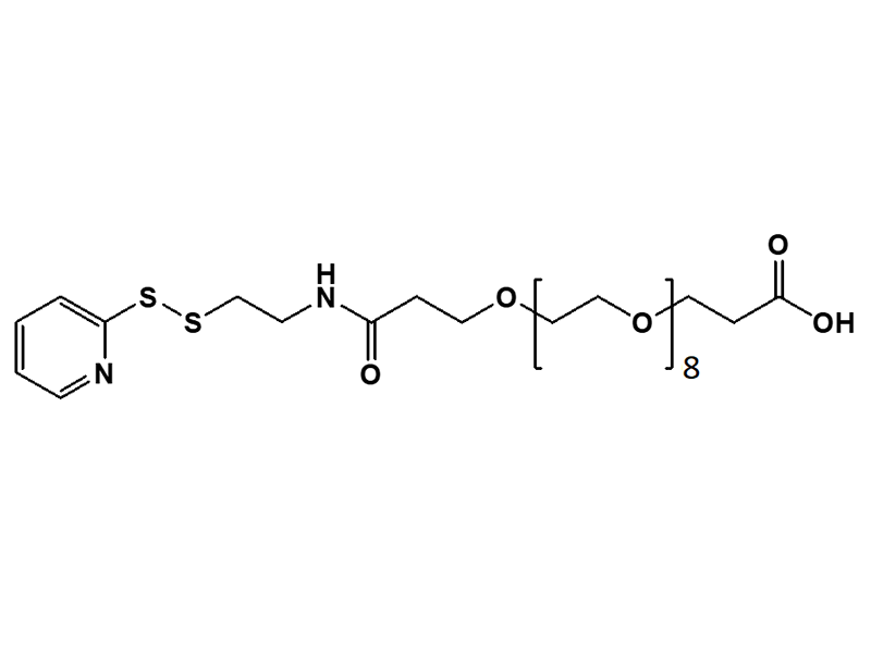 Monodispersed Poly(Ethylene Glycol) from PurePEG:Py-S-S-PEG8-CH2CH2COOH - MSE Supplies LLC