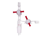 MSE PRO Liquid or Gas Transfer Joint, with 2mm PTFE Valve, 19/22 - MSE Supplies LLC