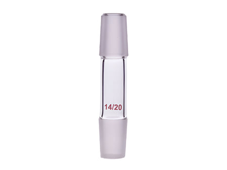 MSE PRO Double External Grinding Mouth Connection Joint, 14/20, Grinding Mouth Distance (Excluding Grinding Mouth): 30mm