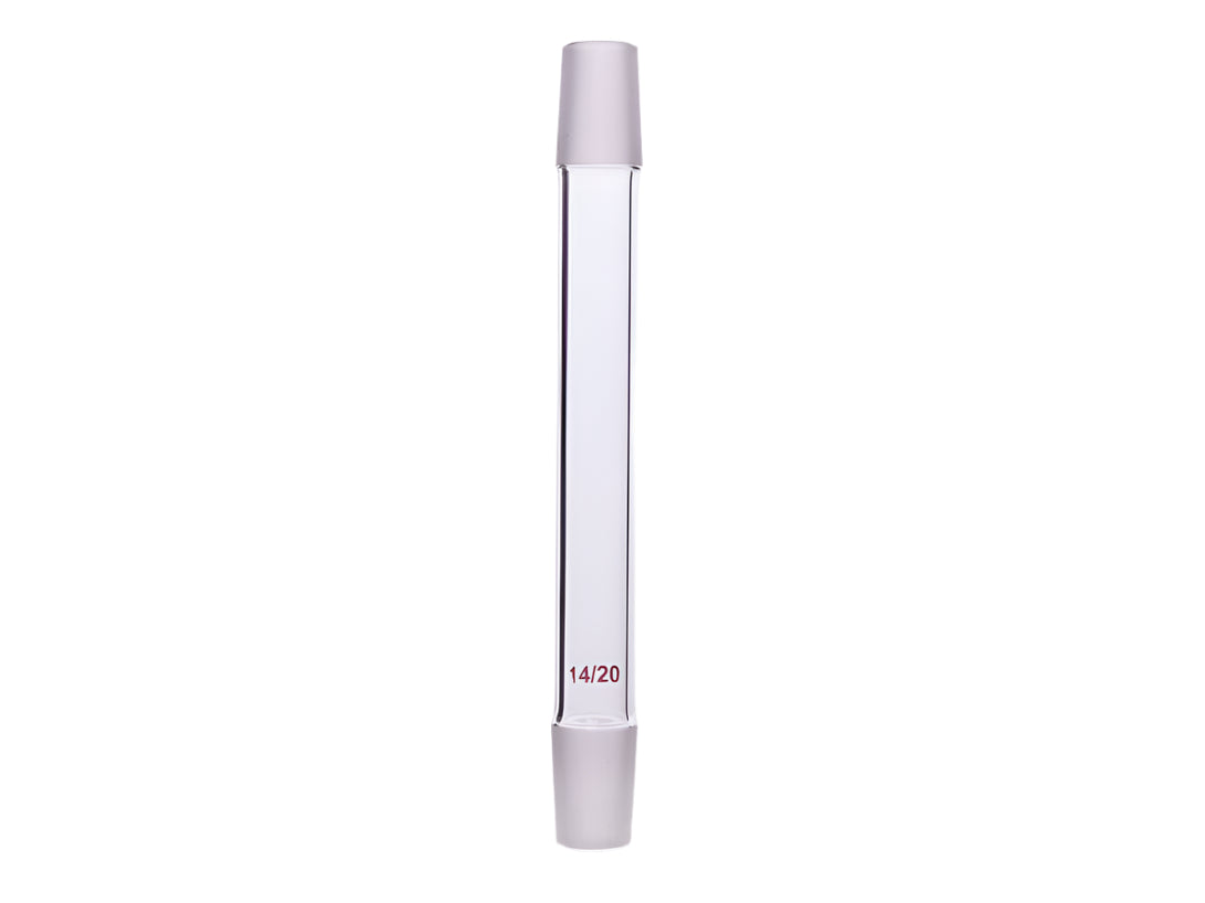 MSE PRO Double External Grinding Mouth Connection Joint, 14/20, Grinding Mouth Distance (Excluding Grinding Mouth): 90mm