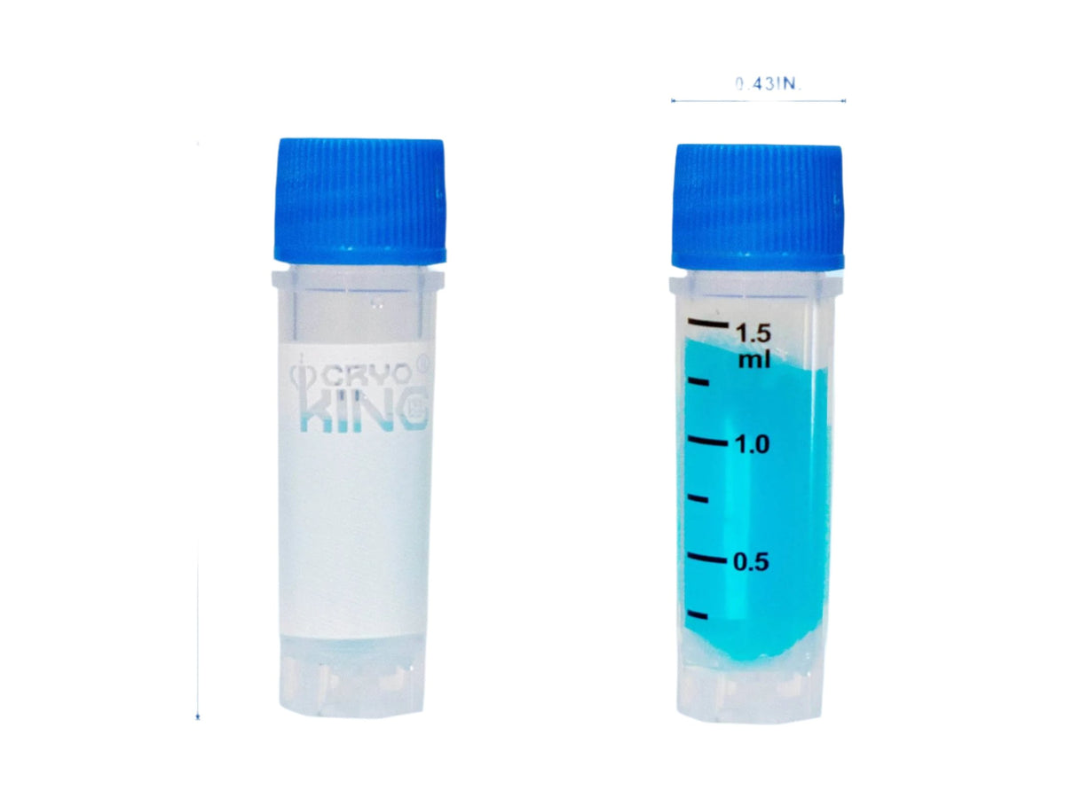 Biologix CryoKING 1.5ml Cryogenic Vials, Self-Standing, 25/Bag, 500/Pack, 1000/Case - MSE Supplies LLC