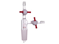 MSE PRO Liquid or Gas Transfer Joint, with 2mm PTFE Valve, 24/40 - MSE Supplies LLC