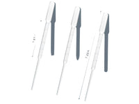 Biologix 3ml Transfer Pipettes, 183mm Individually Wrapped, 500/Pack, 2000/Case