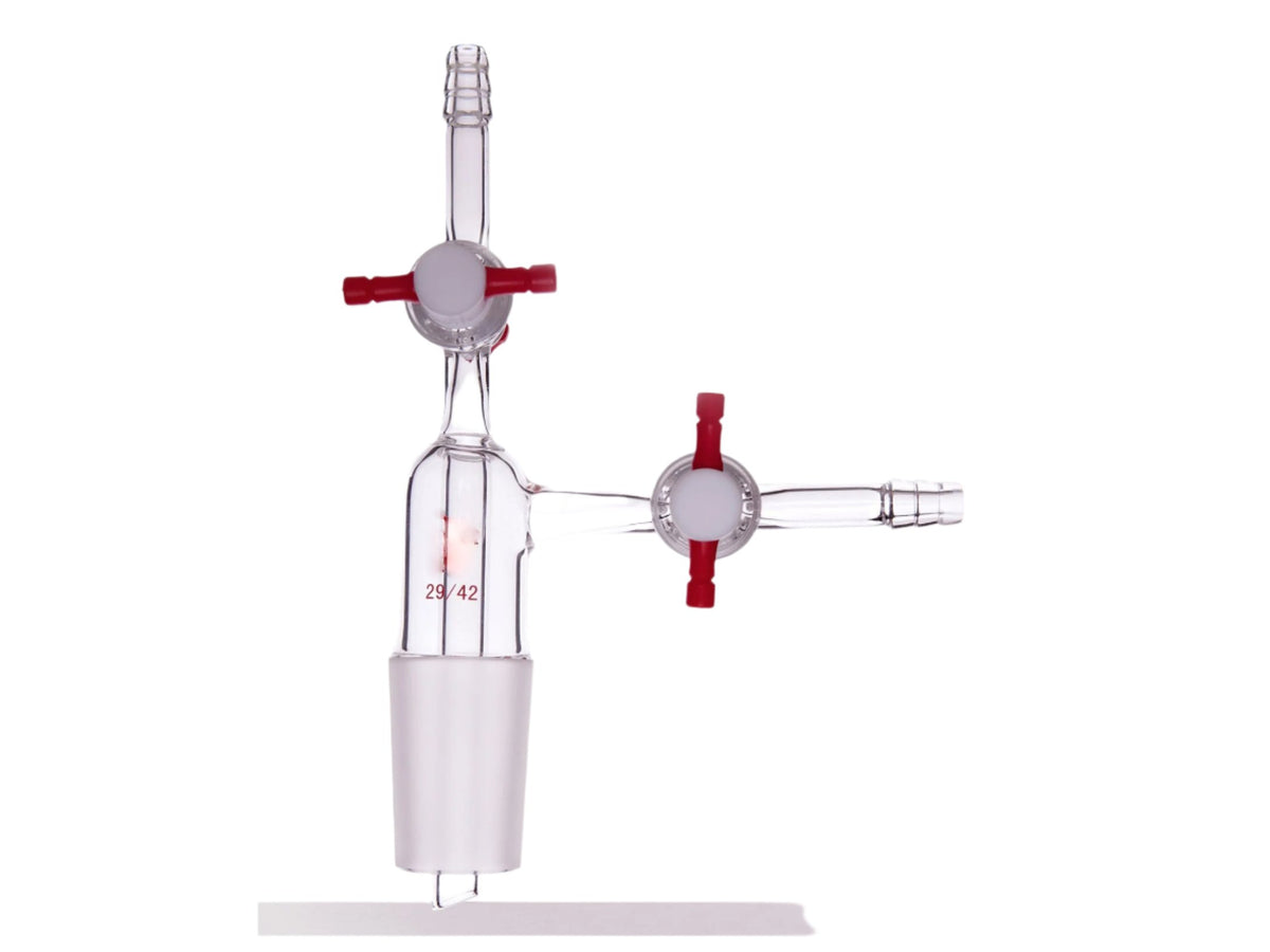 MSE PRO Liquid or Gas Transfer Joint, with 2mm PTFE Valve, 29/42 - MSE Supplies LLC