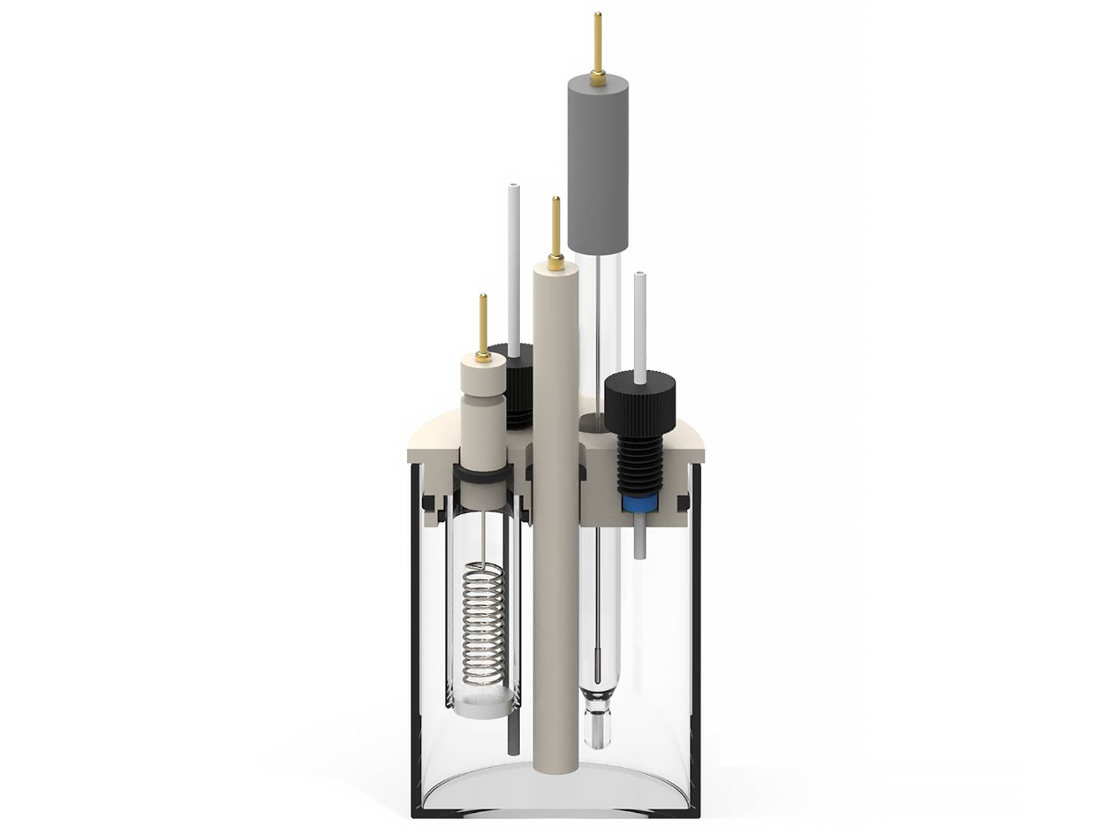 Two-Compartment Multiport Electrochemical Cell, Electrochemical Products, Redox.me, MSE Supplies