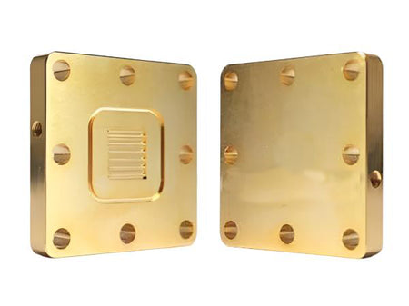 4cm² AEM Electrolyzer Hardware - Serpentine Flow Field, Au-Ni + Au-Ni End Plate, Electrochemical Products, MSE Supplies LLC, MSE Supplies