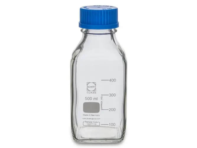 S.C.A.T Laboratory Bottle DURAN, GL45, 500 ml, Type 2, Pack of 3 - MSE Supplies LLC