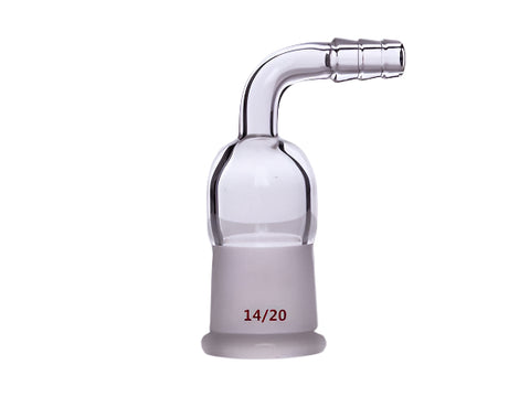 MSE PRO 90° Exhaust Joint, Internal Grinding Mouth: 14/20, φ8 Small Nozzle Interface