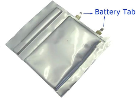 MSE PRO 8mm Wide Nickel Tab with Adhesive Polymer Tap as Negative Terminal for Pouch Cell, 50pcs, Battery Consumables, MSE Supplies LLC, MSE Supplies