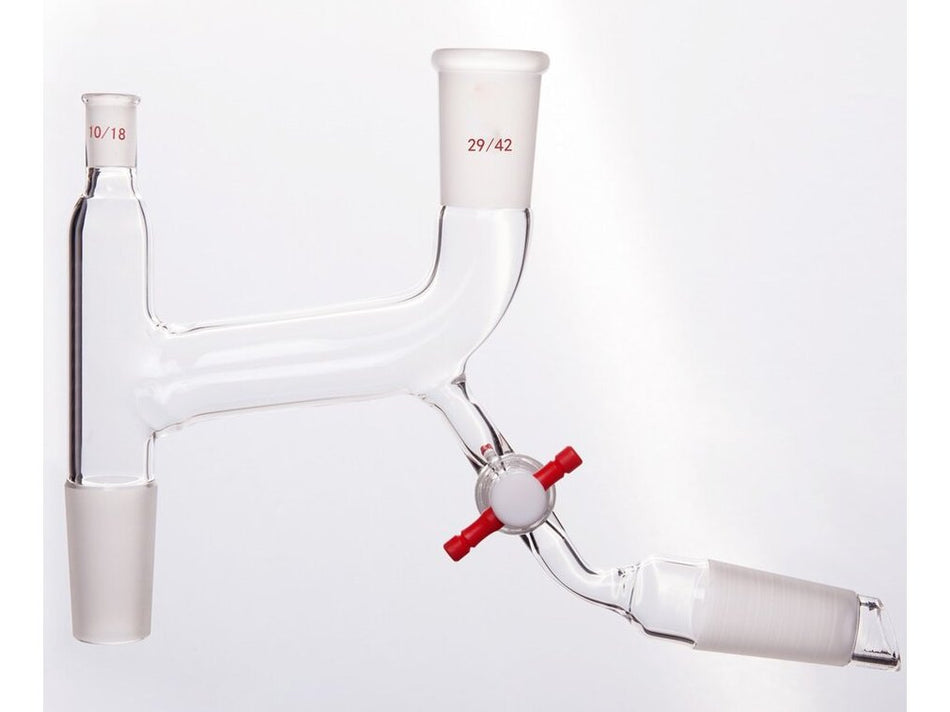 MSE PRO 29/42 Port, Claisen Joint, with PTFE Valve Lower Branch