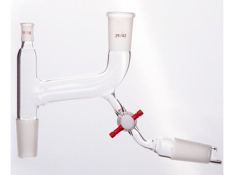 MSE PRO 29/42 Port, Claisen Joint, with PTFE Valve Lower Branch