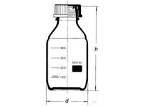 Witeg Laboratory Bottle With Screw Cap and Pouring Ring