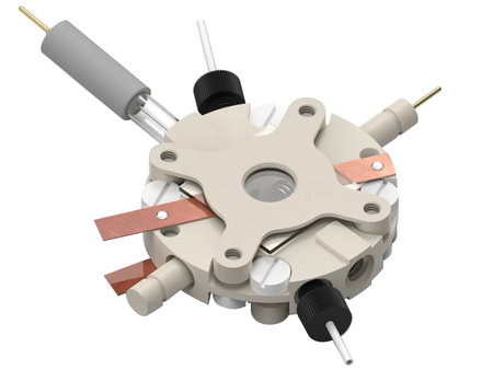 Back-Microscopy Electrochemical Flow Cell, Volume: 1.75 ML, Electrochemical Products, Redox.me, MSE Supplies
