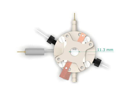 Back-Microscopy Electrochemical Flow Cell, Volume: 1.75 ML, Electrochemical Products, Redox.me, MSE Supplies