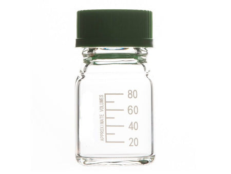 MSE PRO Threads Mouth Reagent Bottle 100mL GL45, Standard Green Threads Cover, Including Sealing Ring - MSE Supplies LLC