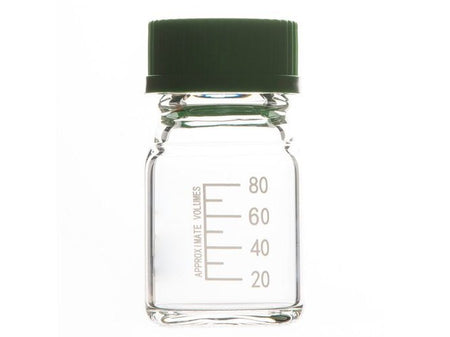 MSE PRO Threads Mouth Reagent Bottle 100mL GL45, Standard Nylon Cover + Gasket + Sealing Ring + Inner Buckle Cover - MSE Supplies LLC