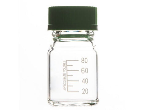 MSE PRO Threads Mouth Reagent Bottle 100mL GL45, Standard Nylon Cover + Gasket + Sealing Ring + Inner Buckle Cover - MSE Supplies LLC