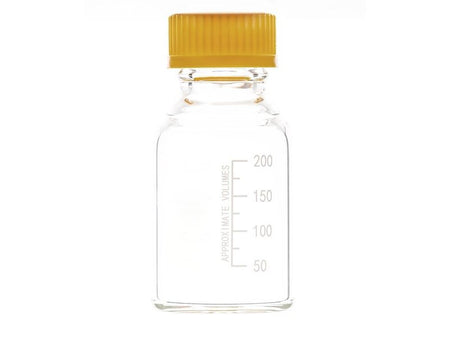 MSE PRO Threads Mouth Reagent Bottle 250mL GL45, Standard Nylon Cover + Gasket + Sealing Ring + Inner Buckle Cover - MSE Supplies LLC