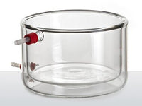 MSE PRO Flat Jacketed Beaker with Removable Nozzle, Outer Diameter 200mm x Outer Height 112mm - MSE Supplies LLC