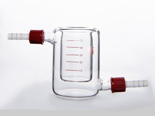 MSE PRO 50mL Jacketed Beaker with Detachable Spout - MSE Supplies LLC